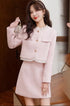 Women Stylish Short Tweed Co-Ord Sets